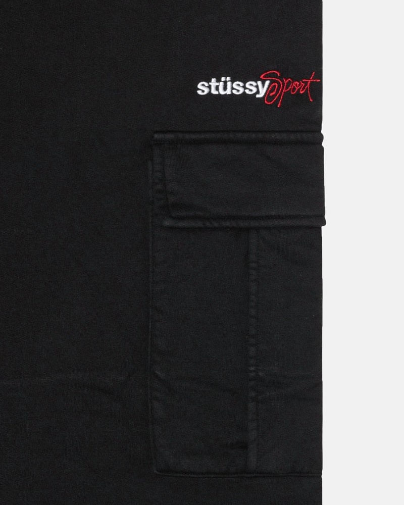 Pantalones Stussy SPORT CARGO FLEECE PANT Unisex Negros | SYDA-03984