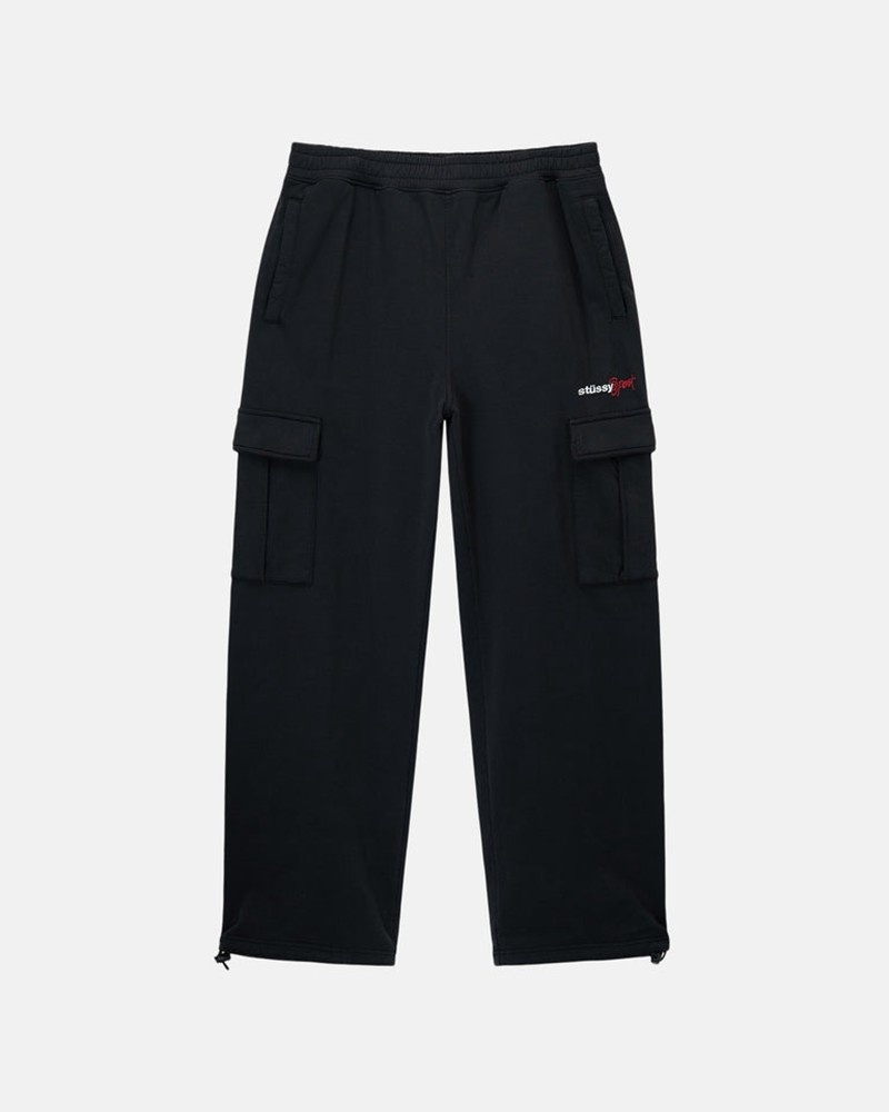 Pantalones Stussy SPORT CARGO FLEECE PANT Unisex Negros | SYDA-03984