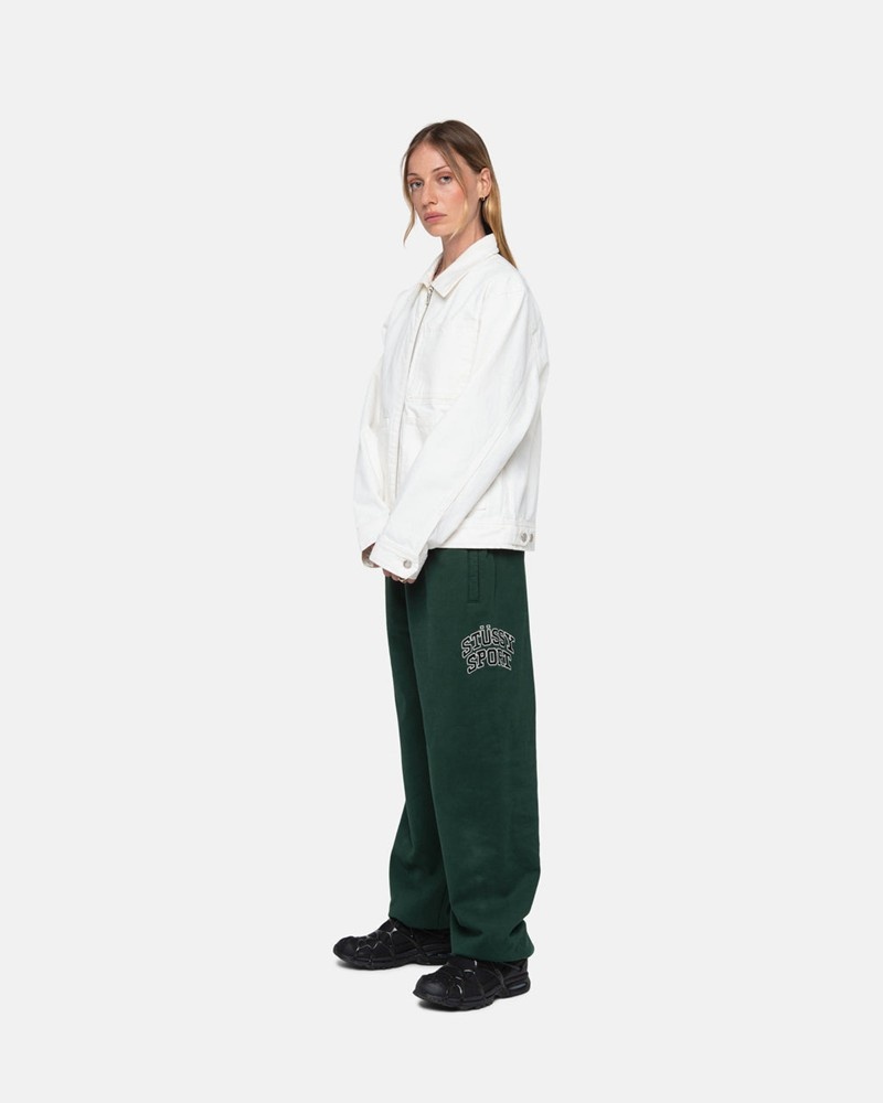 Pantalones Stussy SPORT SWEATPANT Unisex Verdes Oscuro | ZCRE-56193