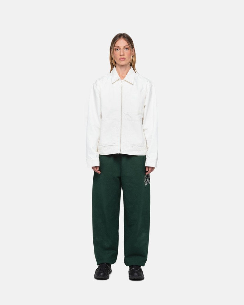 Pantalones Stussy SPORT SWEATPANT Unisex Verdes Oscuro | ZCRE-56193