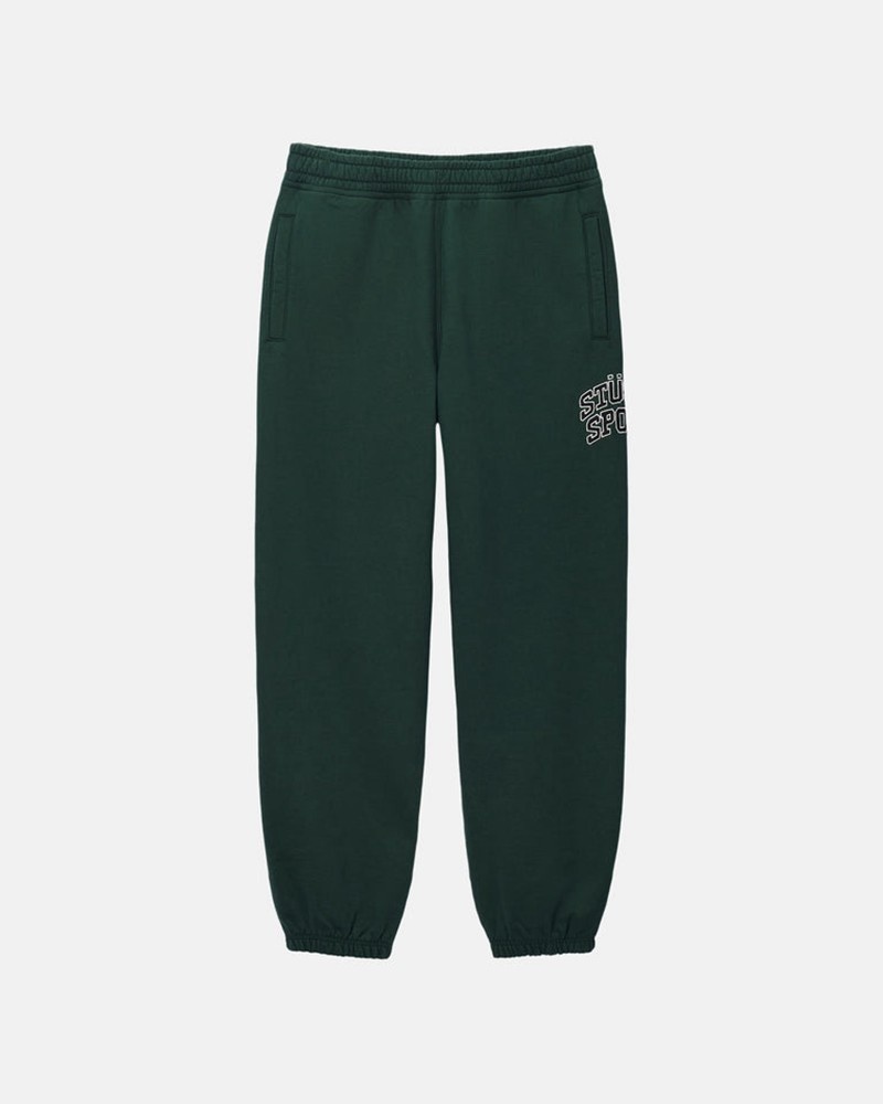 Pantalones Stussy SPORT SWEATPANT Unisex Verdes Oscuro | ZCRE-56193