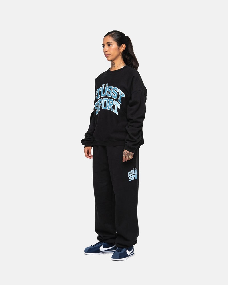 Pantalones Stussy SPORT SWEATPANT Unisex Negros | DXYS-40216