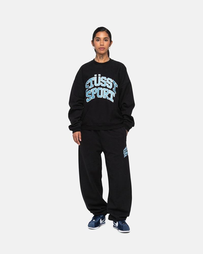 Pantalones Stussy SPORT SWEATPANT Unisex Negros | DXYS-40216