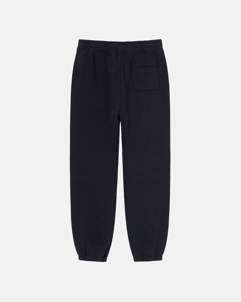 Pantalones Stussy STOCK LOGO SWEATPANT Unisex Negros | VIFP-68174