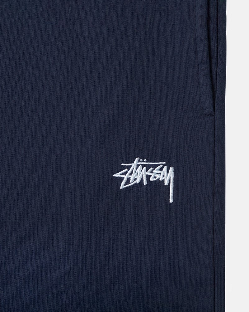 Pantalones Stussy STOCK LOGO SWEATPANT Unisex Azul Marino | XDRS-90156