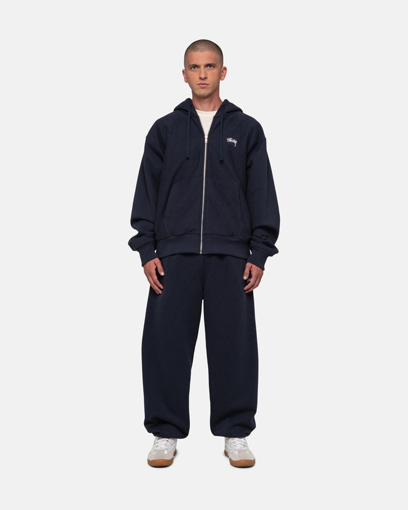 Pantalones Stussy STOCK LOGO SWEATPANT Unisex Azul Marino | XDRS-90156