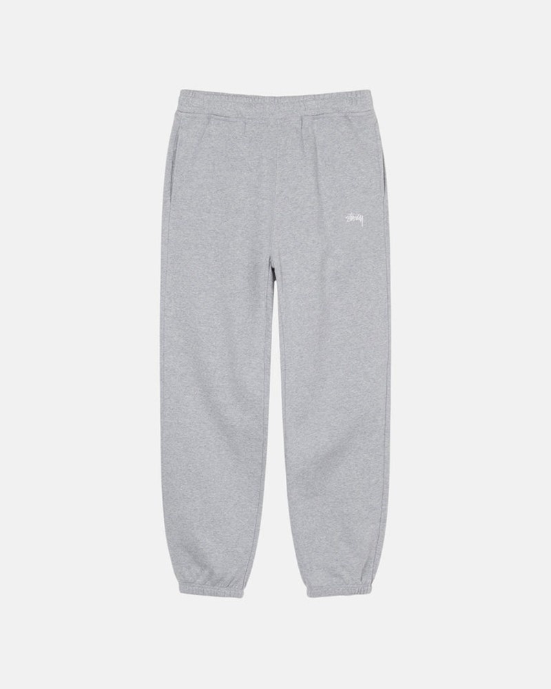 Pantalones Stussy STOCK LOGO SWEATPANT Unisex Grises | MGIO-30216