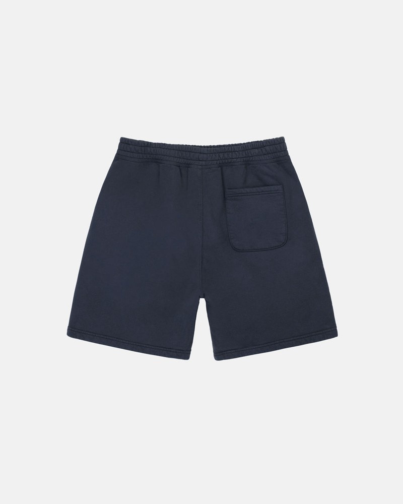 Pantalones Stussy STOCK LOGO SWEATSHORT Unisex Azul Marino | IHNM-96025