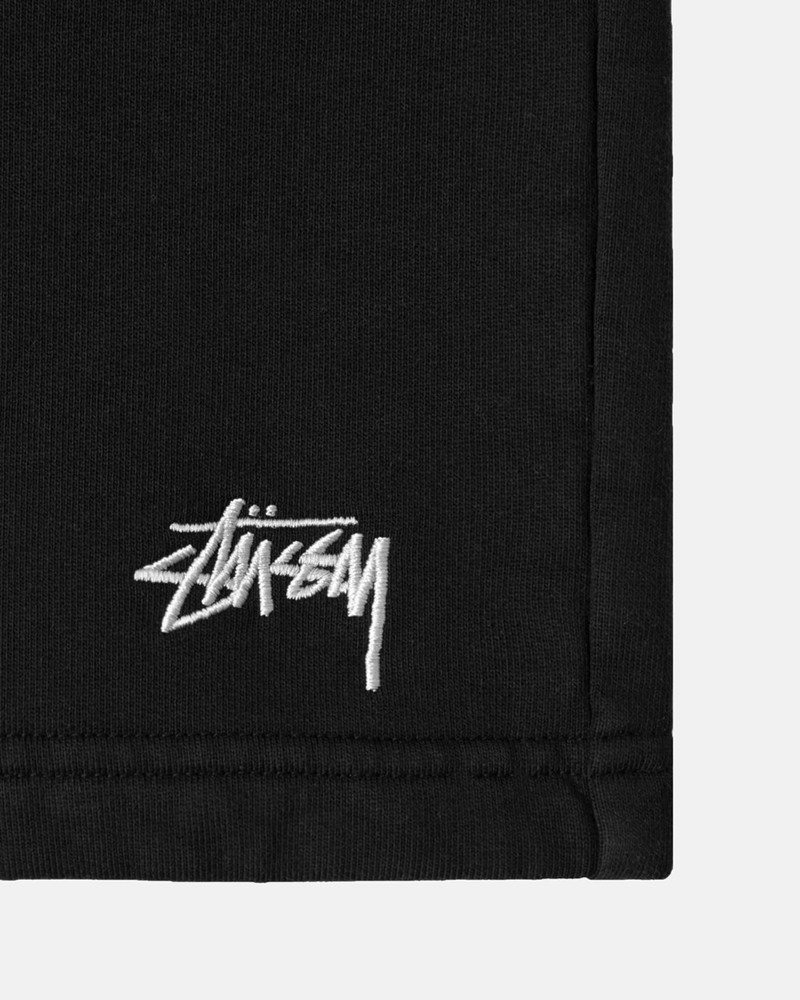 Pantalones Stussy STOCK LOGO SWEATSHORT Unisex Negros | WYUJ-62793