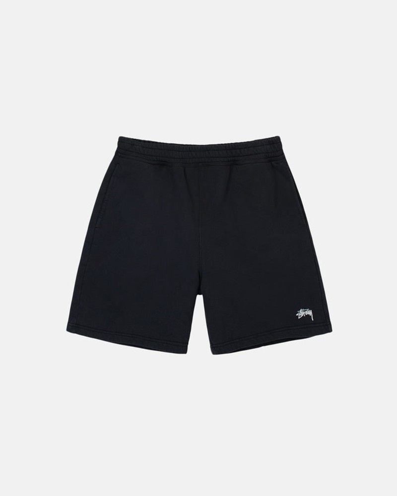 Pantalones Stussy STOCK LOGO SWEATSHORT Unisex Negros | WYUJ-62793