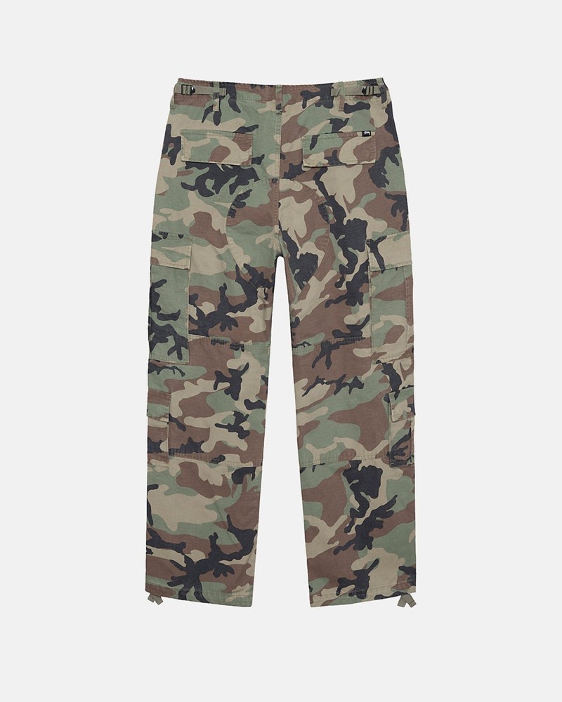 Pantalones Stussy SURPLUS CARGO RIPSTOP Unisex Camuflados | ANKC-90583