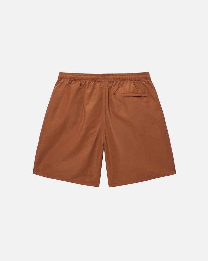 Pantalones Stussy WATER SHORT BIG BASIC Unisex Cafes | RKYE-75329