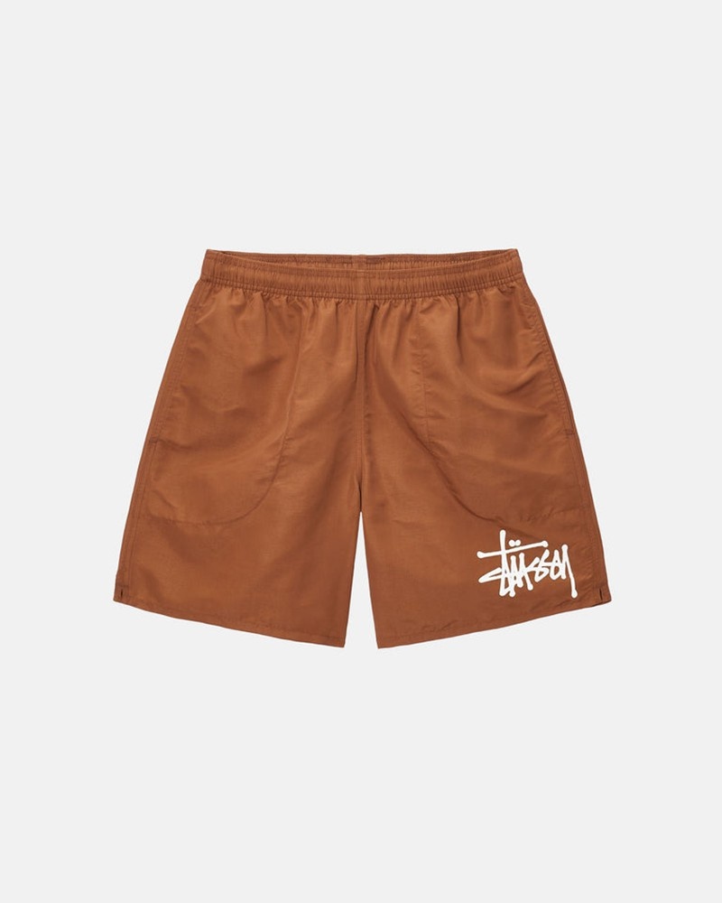 Pantalones Stussy WATER SHORT BIG BASIC Unisex Cafes | RKYE-75329