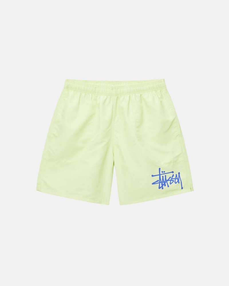 Pantalones Stussy WATER SHORT BIG BASIC Unisex Amarillos | FGOR-23781