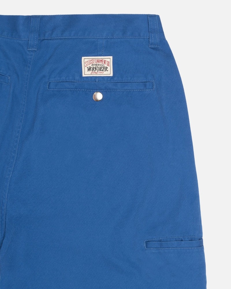 Pantalones Stussy WORKGEAR TROUSER TWILL Unisex Azul Rey | PKCL-38619