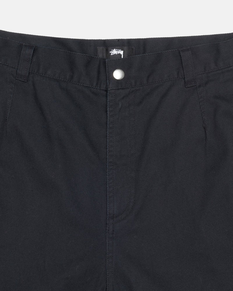 Pantalones Stussy WORKGEAR TROUSER TWILL Unisex Negros | XRIW-34098