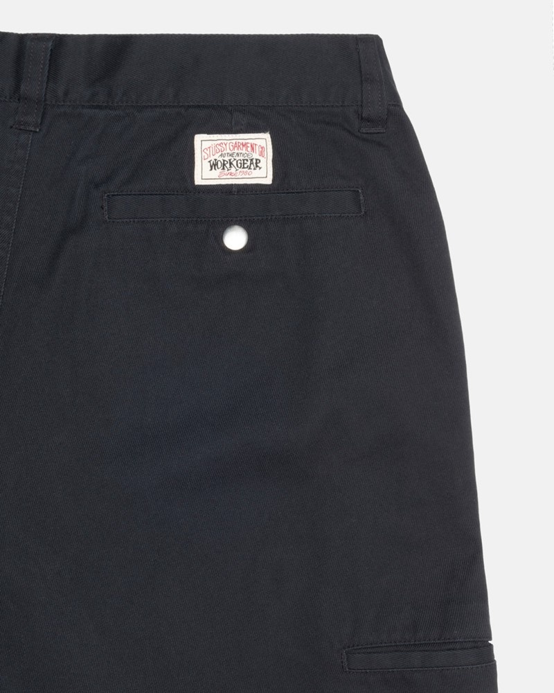 Pantalones Stussy WORKGEAR TROUSER TWILL Unisex Negros | XRIW-34098