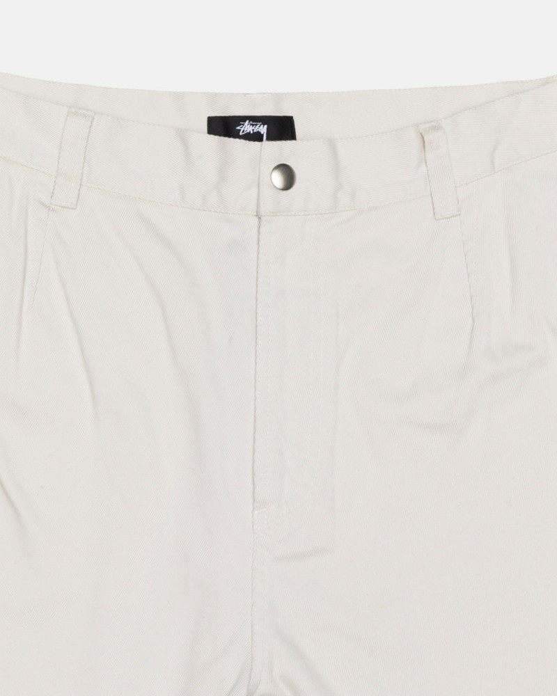 Pantalones Stussy WORKGEAR TROUSER TWILL Unisex Blancos | KDUA-54361