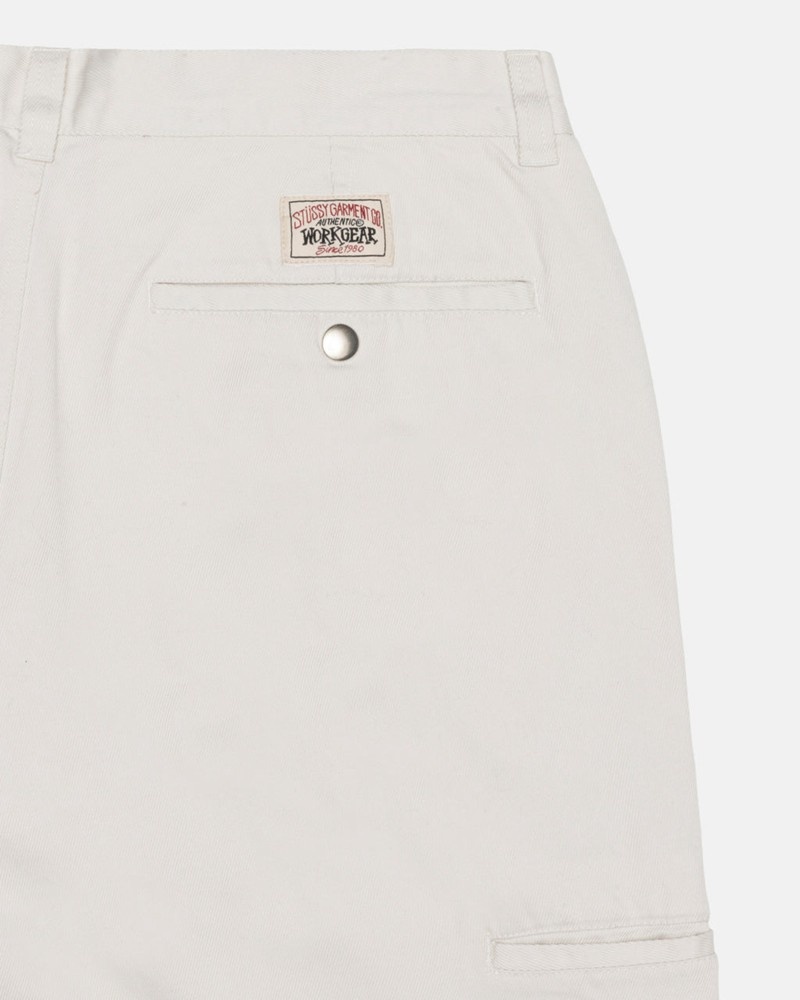 Pantalones Stussy WORKGEAR TROUSER TWILL Unisex Blancos | KDUA-54361