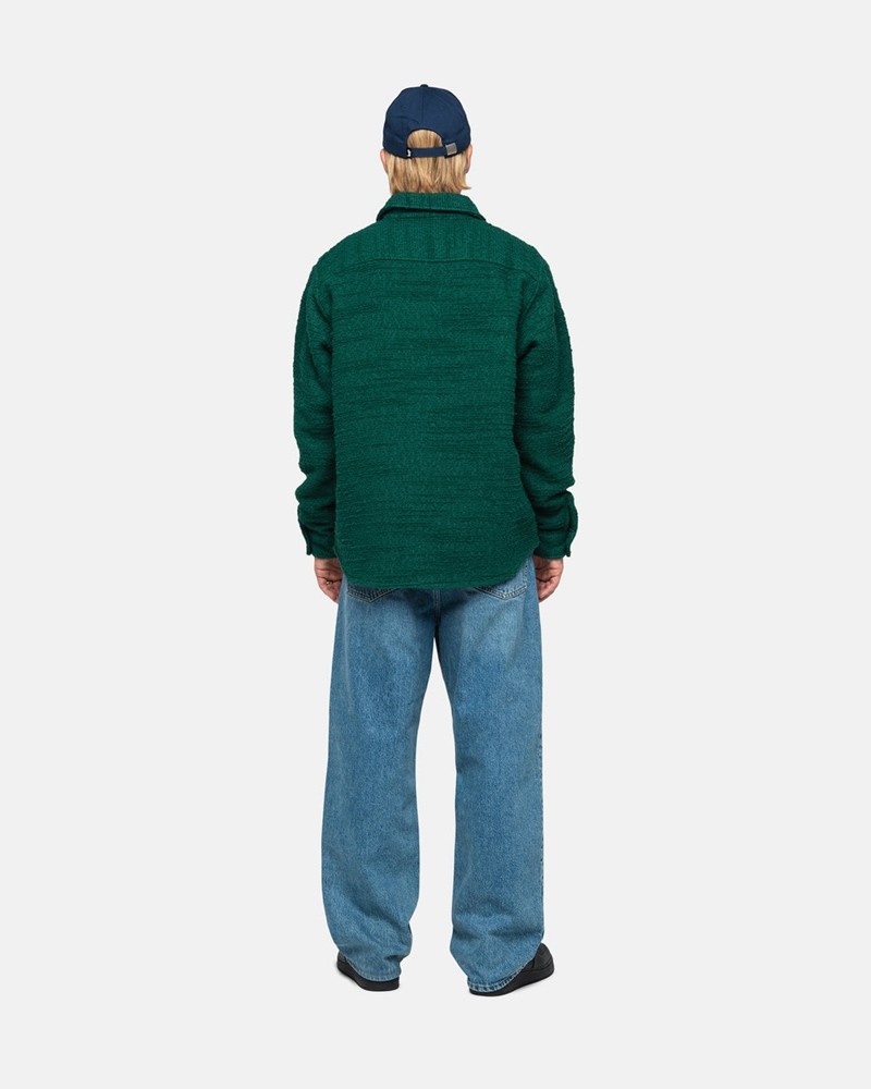 Ropa De Abrigo Stussy BOUCLE WOOL CPO Unisex Verdes | BAKY-27469