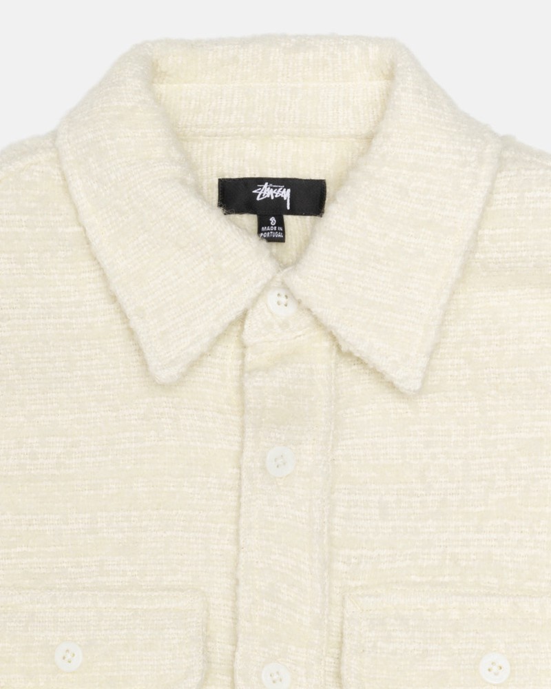 Ropa De Abrigo Stussy BOUCLE WOOL CPO Unisex Beige | XWEP-36074