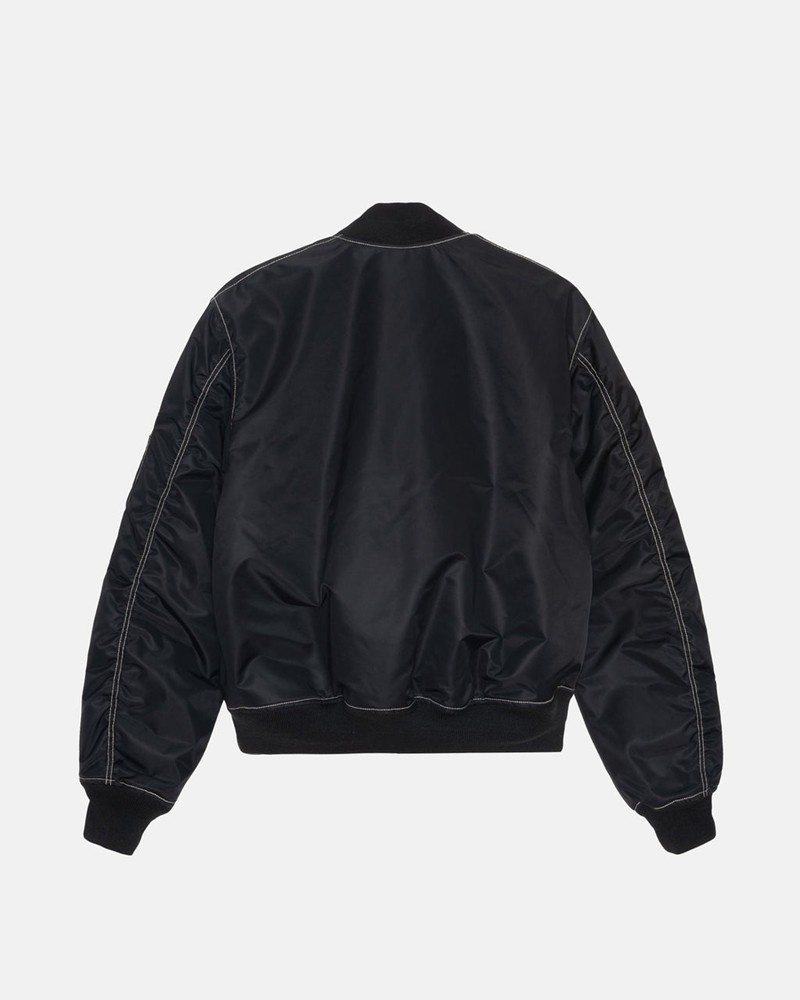 Ropa De Abrigo Stussy BUILT REVERSIBLE BOMBER JACKET Unisex Negros | WXHL-76240