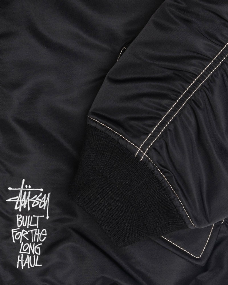 Ropa De Abrigo Stussy BUILT REVERSIBLE BOMBER JACKET Unisex Negros | WXHL-76240