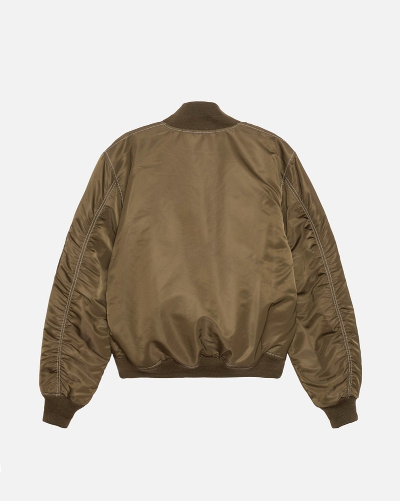 Ropa De Abrigo Stussy BUILT REVERSIBLE BOMBER JACKET Unisex Marrom | ZOFM-19284