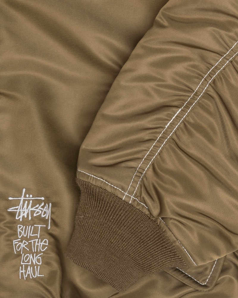 Ropa De Abrigo Stussy BUILT REVERSIBLE BOMBER JACKET Unisex Marrom | ZOFM-19284