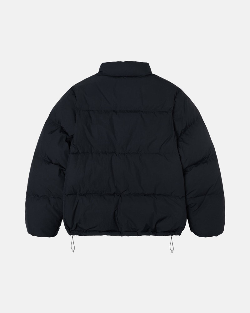 Ropa De Abrigo Stussy DOWN PUFFER NYLON Unisex Negros | HGYV-16542