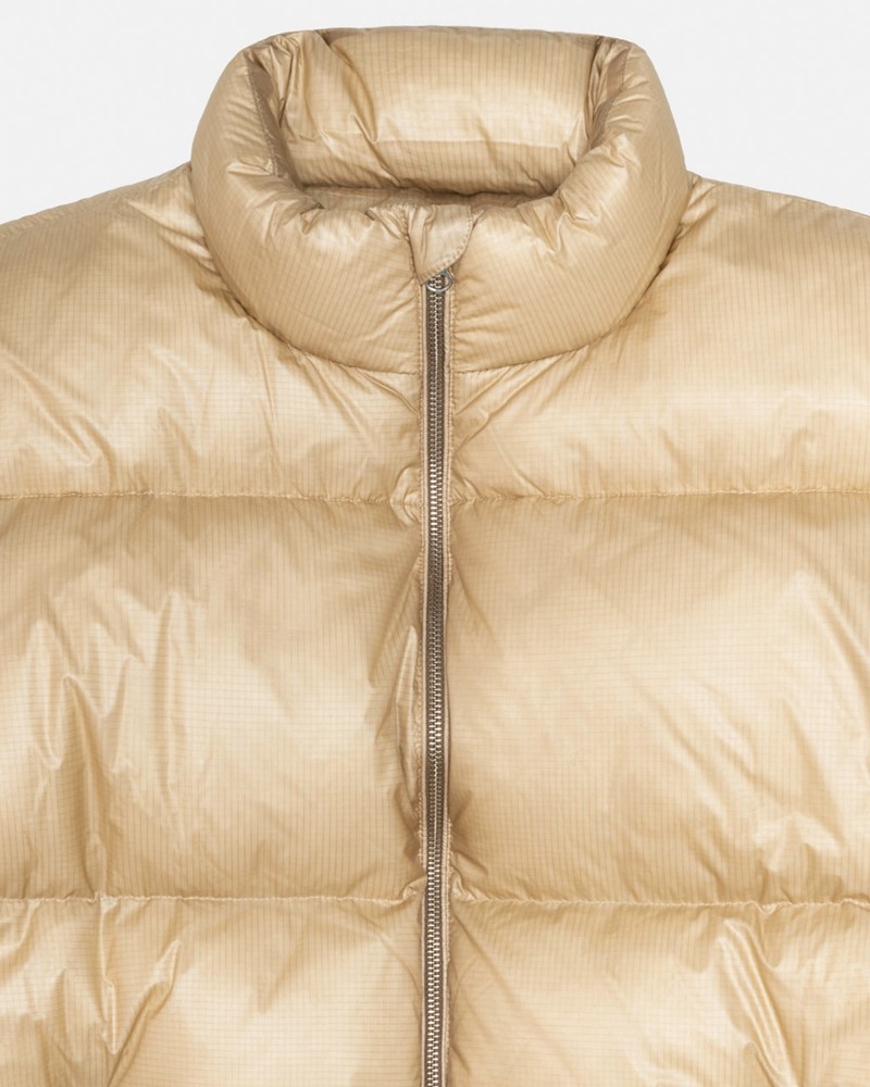 Ropa De Abrigo Stussy DOWN PUFFER PARACHUTE RIPSTOP Unisex Dorados | UMFJ-56438