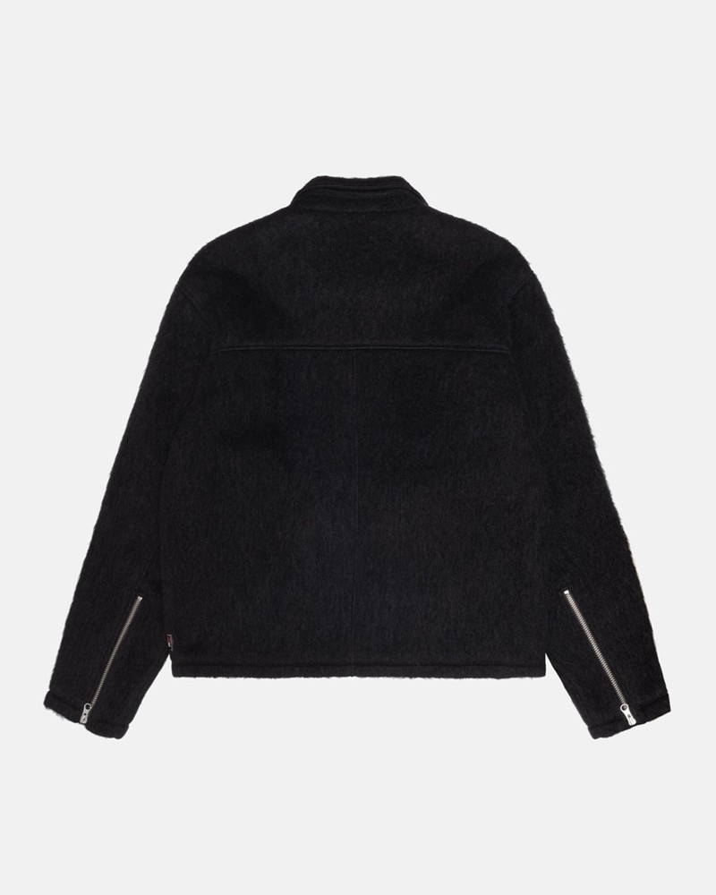 Ropa De Abrigo Stussy MOHAIR CLUB JACKET Unisex Negros | PHAM-78025