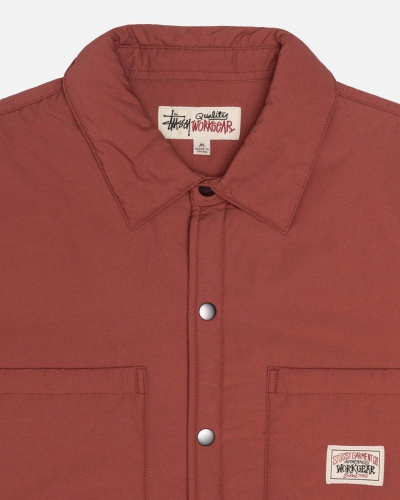 Ropa De Abrigo Stussy PADDED TECH OVER Unisex Rojos Oscuro | CSVL-37105