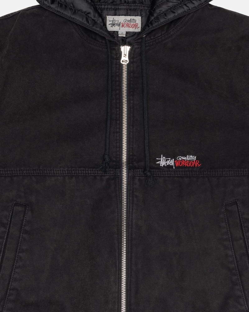 Ropa De Abrigo Stussy WORK JACKET INSULATED CANVAS Unisex Negros | MGPT-12836