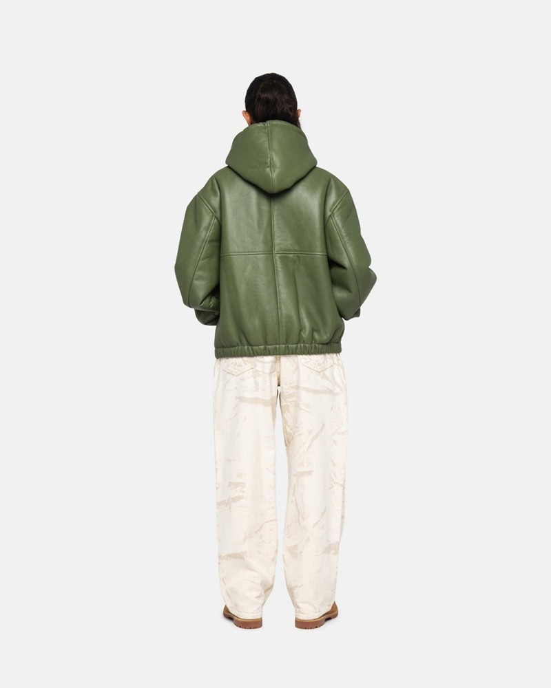 Ropa De Abrigo Stussy WORK JACKET SHEARLING Unisex Verdes | TPEO-06728