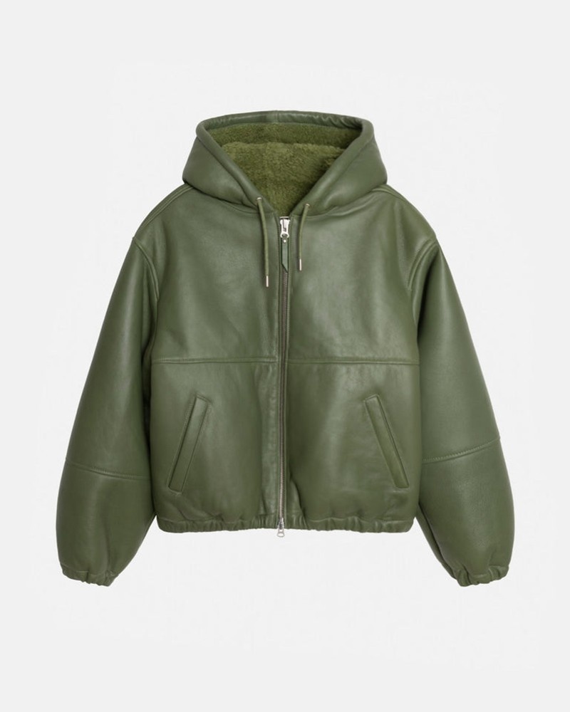 Ropa De Abrigo Stussy WORK JACKET SHEARLING Unisex Verdes | TPEO-06728