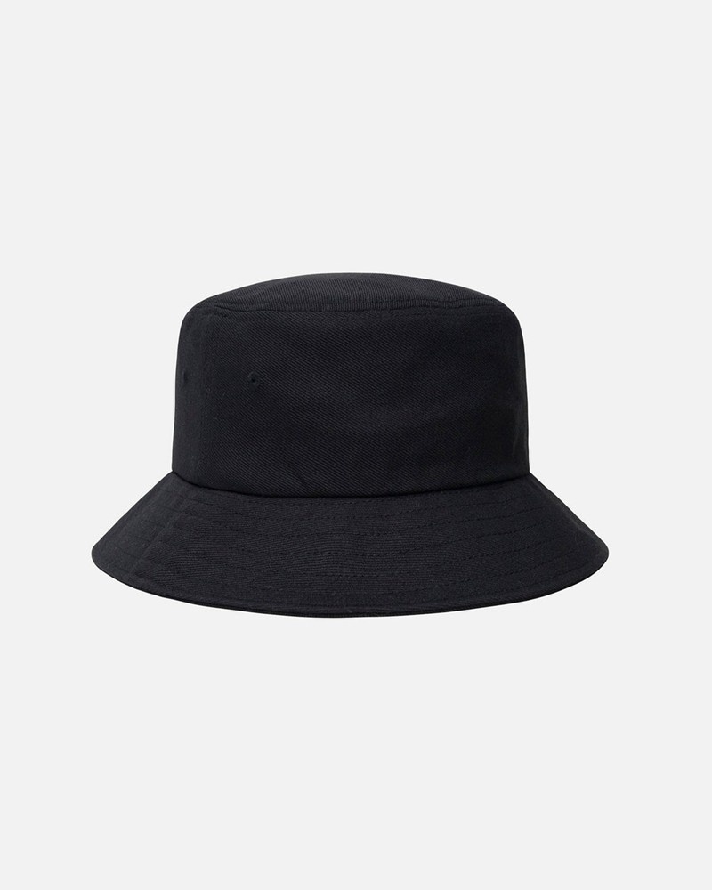 Sombreros Stussy BUCKET HAT BIG STOCK Unisex Negros | YROV-75689