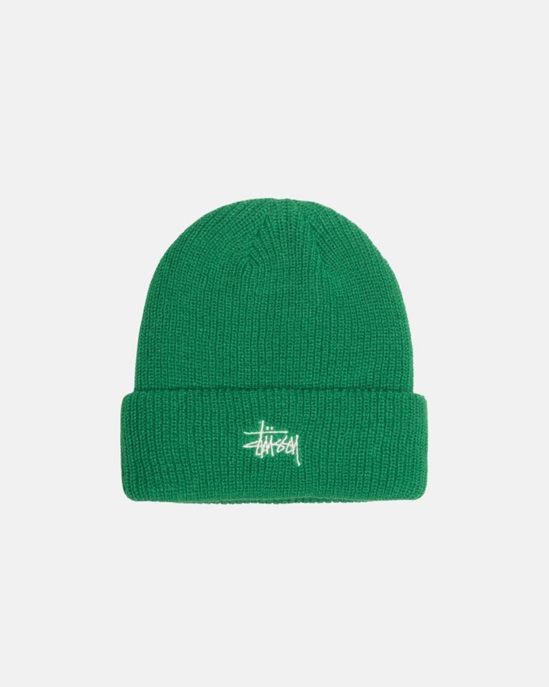 Sombreros Stussy CUFF BEANIE BASIC Unisex Verdes | SKDW-32057