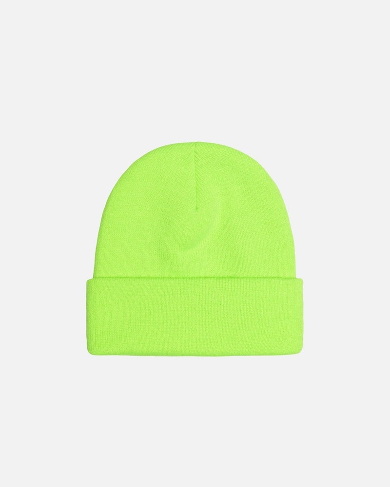 Sombreros Stussy CUFF BEANIE STOCK Unisex Verdes | WRQP-08729