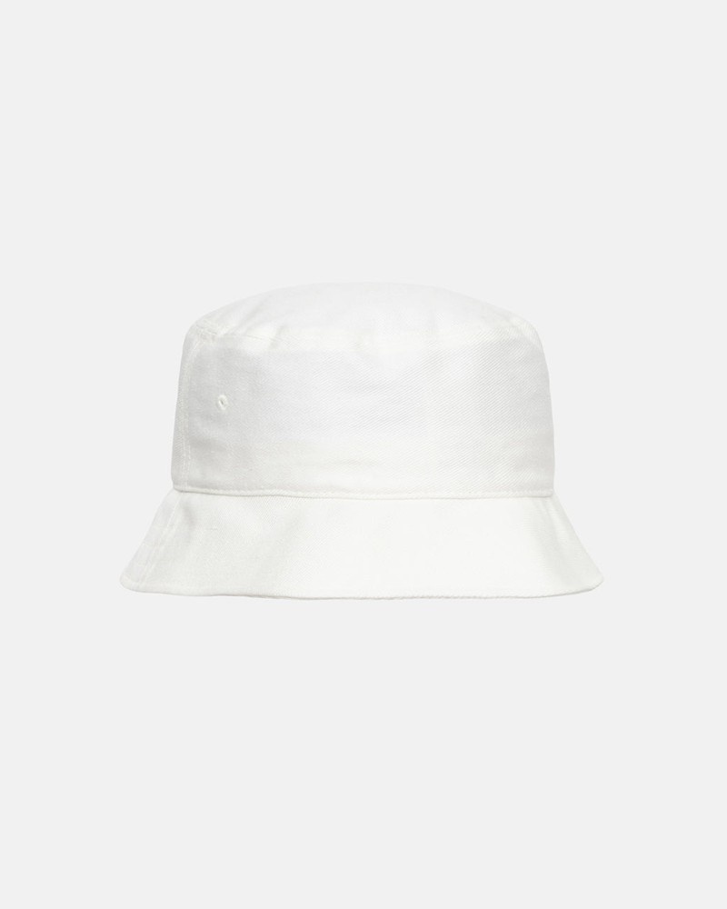 Sombreros Stussy DEEP BUCKET HAT SS LINK Unisex Blancos | BYAP-81590