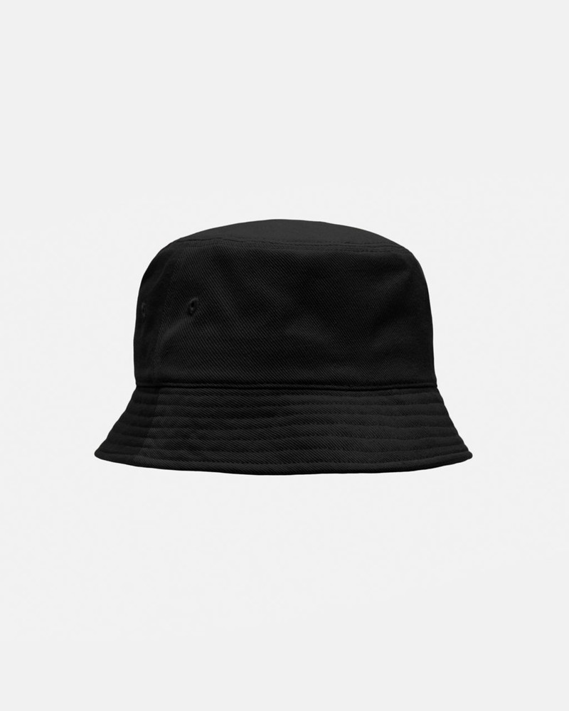 Sombreros Stussy DEEP BUCKET HAT SS LINK Unisex Negros | EPUF-19827