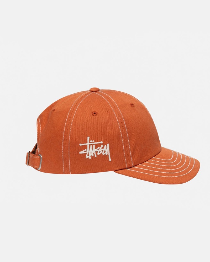 Sombreros Stussy LOW PRO BASIC STITCH STRAPBACK Unisex Naranjas | OKRV-94360