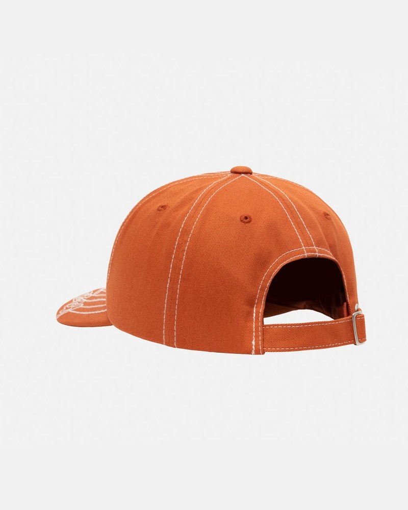 Sombreros Stussy LOW PRO BASIC STITCH STRAPBACK Unisex Naranjas | OKRV-94360