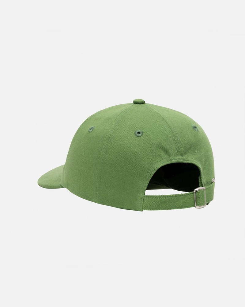 Sombreros Stussy LOW PRO BASIC STOCK STRAPBACK Unisex Verdes | YWHE-83910