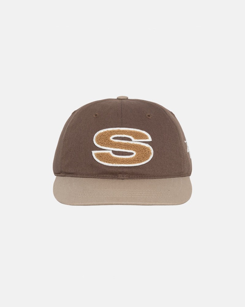 Sombreros Stussy LOW PRO CHENILLE S SNAPBACK Unisex Marrom | ZKPM-62318