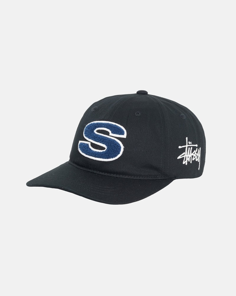 Sombreros Stussy LOW PRO CHENILLE S SNAPBACK Unisex Negros | VDRL-78902