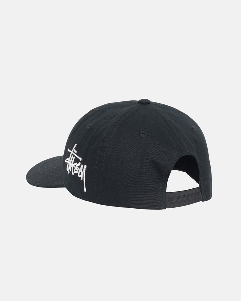 Sombreros Stussy LOW PRO CHENILLE S SNAPBACK Unisex Negros | VDRL-78902