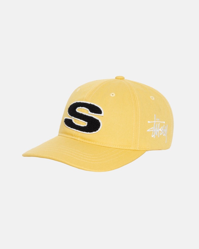 Sombreros Stussy LOW PRO CHENILLE S SNAPBACK Unisex Moutarde | PWTE-62031