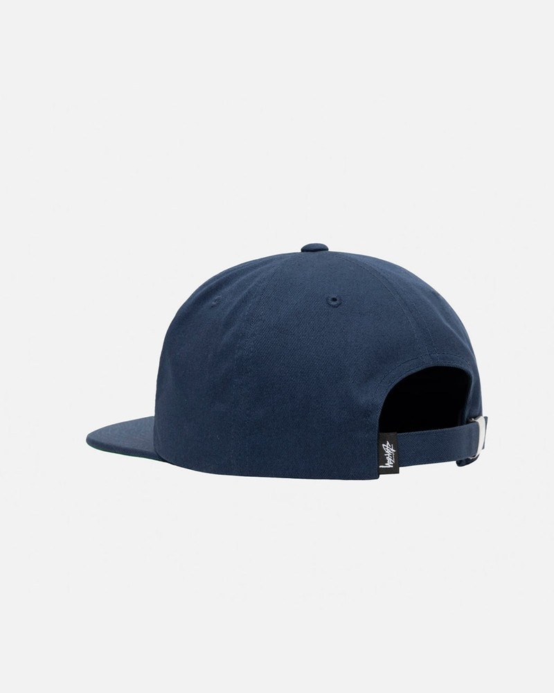 Sombreros Stussy MID-DEPTH BASIC STRAPBACK Unisex Azul Marino | YLPT-69524