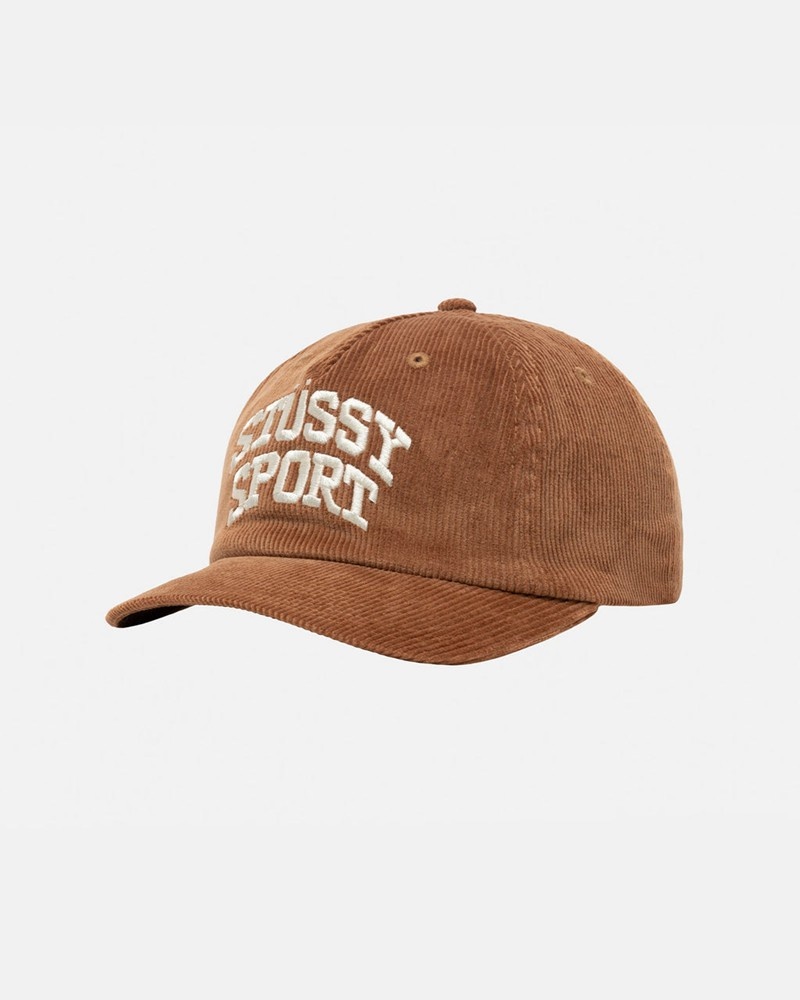 Sombreros Stussy MID-DEPTH SPORT ARCH STRAPBACK Unisex Marrom | URZV-61853